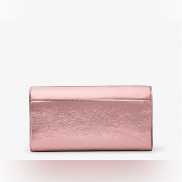 NWT Michael Kors Jet Set Travel Large Patent Envelope Wallet - Picture 7 of 9